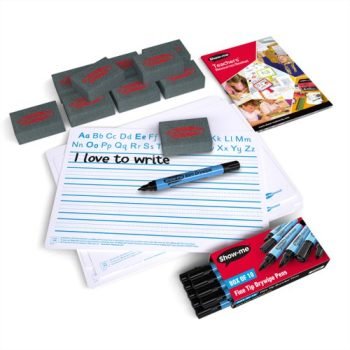 Show-me A4 Whiteboards Handwriting Pack - 10 Sets