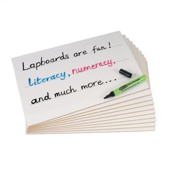 Show-me A4 Rigid Lined Plain Reverse 10 Drywipe Lapboards