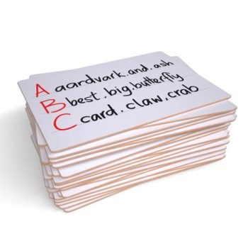 Show-me A4 Rigid Lined Plain Reverse 30 Drywipe Lapboards