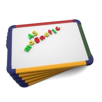 Show-me Magnetic Rainbow Framed Whiteboards A3 Gridded and Plain - Pack 5