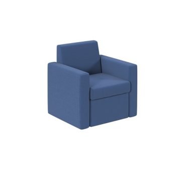 Melody single fabric sofa in Colbalt Blue - MEL50001-CB