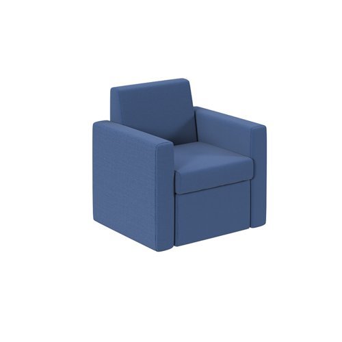 Melody single fabric sofa in Colbalt Blue - MEL50001-CB