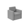 Melody single fabric sofa in Grey - MEL50001-SG