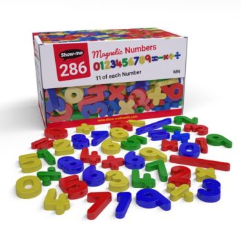 Show-me Magnetic Numbers and Maths Symbols - Pack 286 Pieces