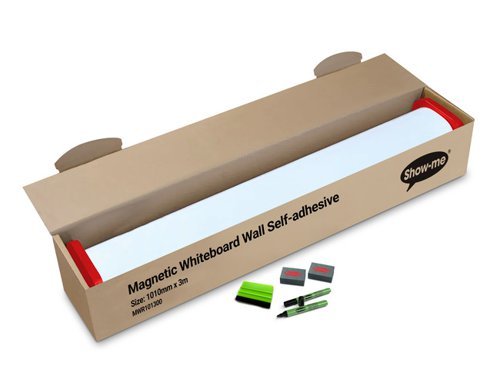 Show-me Magnetic Whiteboard Wall Kit 3m x 1010mm