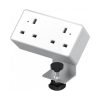 Desk top power supply (2 UK socket) White - NEB1-WH