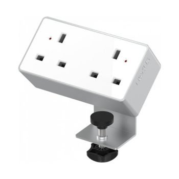 Desk top power supply (2 UK socket) White - NEB1-WH