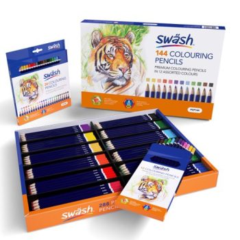 Swash Premium Colouring Pencils Assorted Colours Classpack - Box 288
