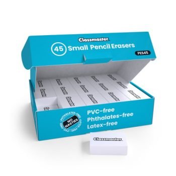 Classmaster Pencil Erasers Small 32x23x9mm - Pack 45