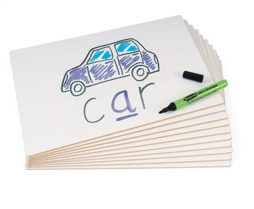 Show-me A4 Rigid Plain 10 Drywipe Lapboards