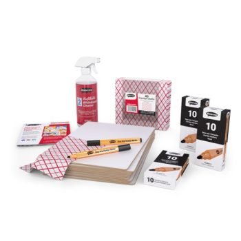 Rigid MDF A4 Whiteboards Plain Lapboards Classpack - 30 Sets