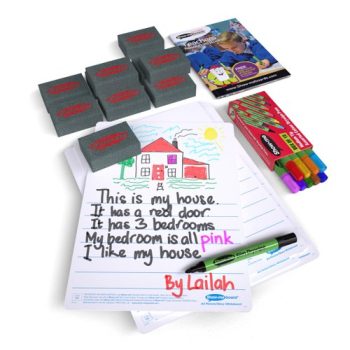 Show-me A4 Whiteboards Picture Story and Plain - 10 Sets