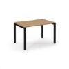 Connex single desk 1200mm x 800mm black frame beech top - SCO128-K-B