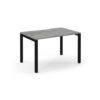 Connex single desk 1200mm x 800mm black frame grey oak top - SCO128-K-GO