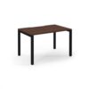 Connex single desk 1200mm x 800mm black frame walnut top - SCO128-K-W