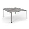 Connex back to back desks 1400mm x 1600mm silver frame grey oak top - SCO1416-S-GO