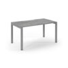Connex single desk 1400mm x 800mm silver frame grey oak top - SCO148-S-GO