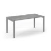 Connex single desk 1600mm x 800mm silver frame grey oak top - SCO168-S-GO
