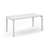 Connex single desk 1600mm x 800mm white frame white top - SCO168-WH-WH