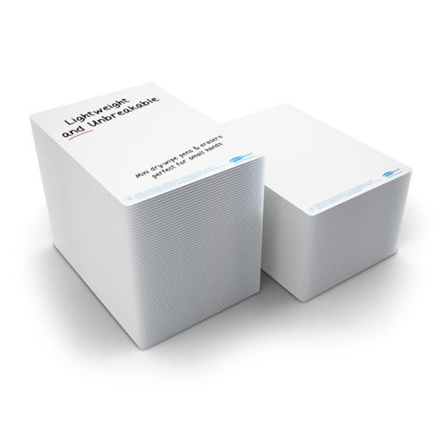 Show-me A4 Whiteboards Plain and Plain Pack 100