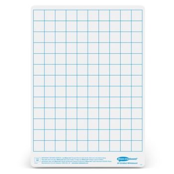 Show-me A4 Whiteboards Gridded and Plain - Pack 100
