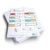 Show-me A4 Whiteboards Gridded and Plain - Pack 10