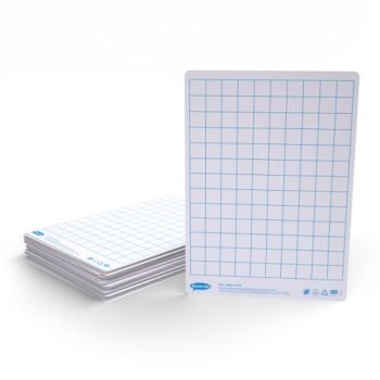 Show-me A4 Whiteboards Gridded and Plain - Pack 35
