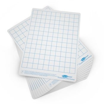Show-me Supertough A4 Whiteboards Gridded and Plain - Pack 10