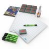 Show-me Supertough A4 Whiteboards Gridded and Plain Pack - 10 Sets