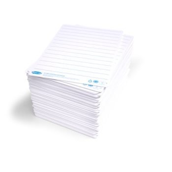Show-me Supertough A4 Whiteboards Lined and Plain - Pack 100