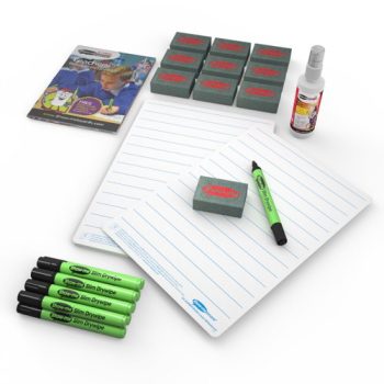 Show-me Supertough A4 Whiteboards Lined and Plain Pack - 10 Sets