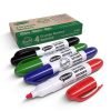 Show-me Chunky Barrel Assrted Colours Drywipe Markers - Pack 4