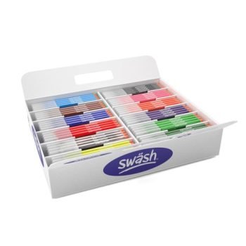 Swash Komfigrip Colouring Pens Assorted Colours Classpack Broad Tip - Box 300