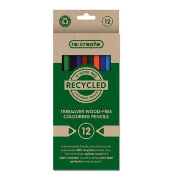 Re:create Treesaver Recycled Colouring Pencils Assorted Colours - Pack 12