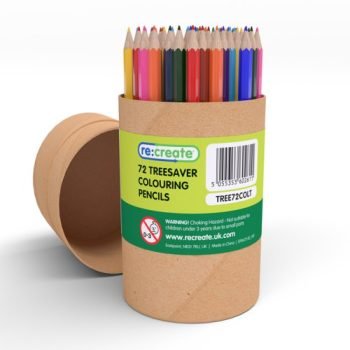Re:create Treesaver Recycled Colouring Pencils Assorted Colours - Tube 72