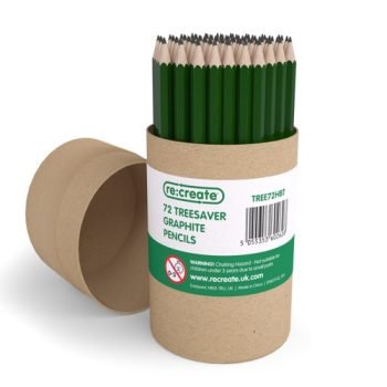 Re:create Treesaver Recycled Graphite Pencils HB - Tube 72