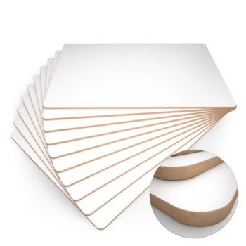 Drywipe Lapboards A4 Rigid Plain - Pack 10