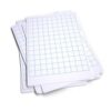 Basics A4 Whiteboards Gridded and Plain 10 Lapboards - Economy Pack