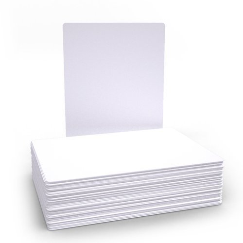 Basics A4 Whiteboards Plain 100 Lapboards - Economy Pack