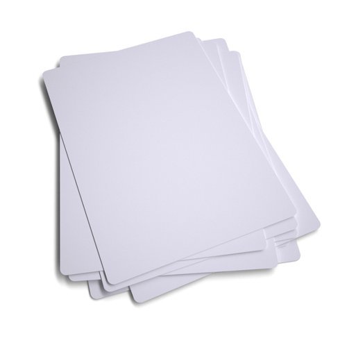 Basics A4 Whiteboards Plain 10 Lapboards - Economy Pack