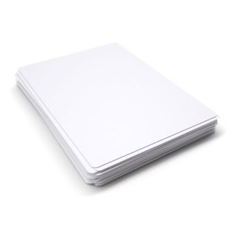 Basics A4 Whiteboards Plain 35 Lapboards - Economy Pack