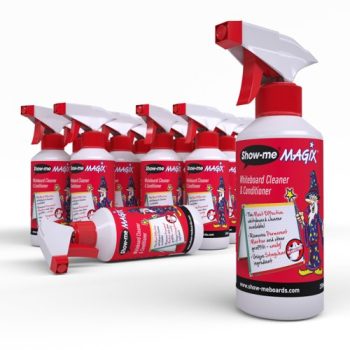 Show-me MAGIX Whiteboard Cleaner and Conditioner Sprays 250ml - Pack 16