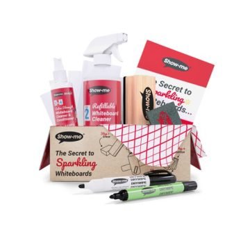 Show-me Whiteboard Cleaning and Accessory Starter Set