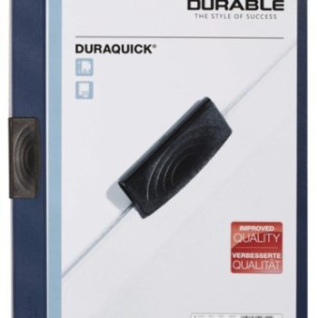 Durable DuraQuick A4 Clip Folders Dark Blue 227007 - Pack 20