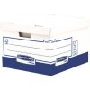 Bankers Box Large Heavy Duty Storage Boxes White Blue 4461601 - Pack 10