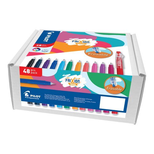 Pilot Frixion Ball Stick 48 Pens Classpack Assorted 5012052061880