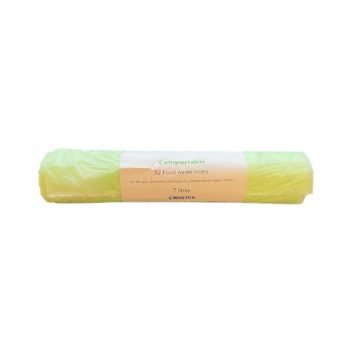 Compostable Refuse Waste Sack Liners 7 Litres Roll of 52 - Fusion Office UK
