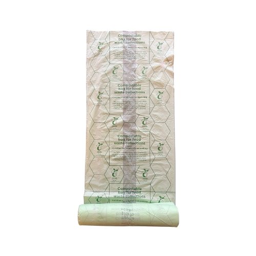 Compostable Refuse Waste Sack Liners 7 Litres Roll of 52 - Rolled out - Fusion Office UK Compostable Refuse Waste Sack Liners 7 Litres Roll of 52 - Rolled out - Fusion Office UK