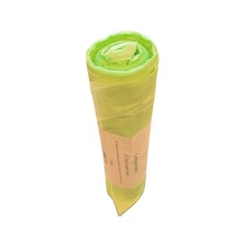 Compostable Refuse Waste Sack Liners 7 Litres Roll of 52 - Upright - Fusion Office UK