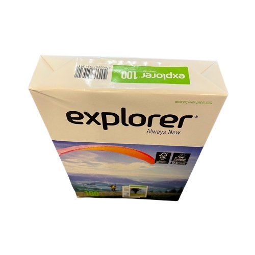 Explorer idefinition A4 Paper White 100gsm Ream 500 Sheets - Top View - Fusion Office UK Explorer idefinition A4 Paper White 100gsm Ream 500 Sheets - Top View - Fusion Office UK